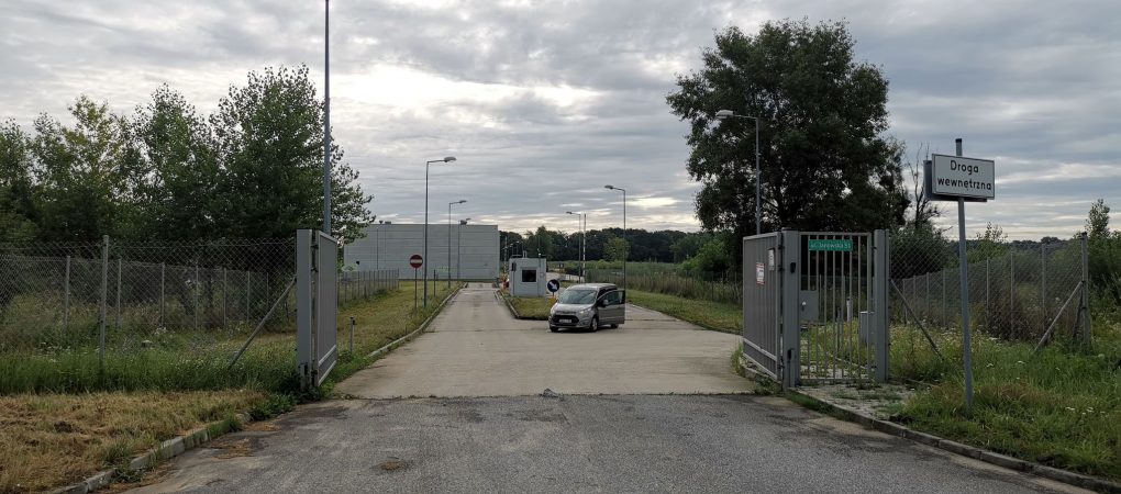Wjazd na PSZOK przy ul. Janowskiej
